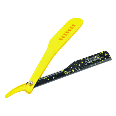PORTA NAVAJA DEDICATO PLASTICO AMARILLO