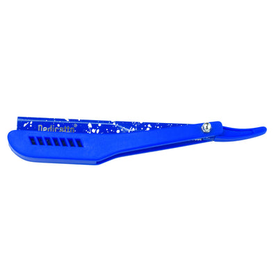 PORTA NAVAJA DEDICATO PLASTICO AZUL