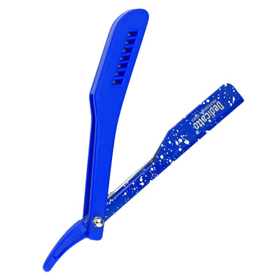 PORTA NAVAJA DEDICATO PLASTICO AZUL