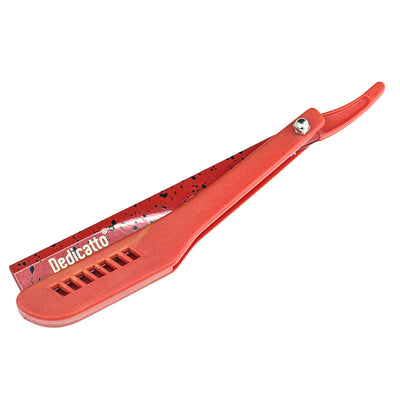 PORTA NAVAJA DEDICATO PLASTICO ROJO