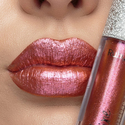 PROMO LABIAL BRILLO RUBY ROSE DIAMOND GLOW SHINE TONO-004 HB-8228