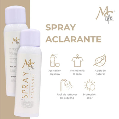 PROMO SPRAY MC LIFE ACLARANTE DE PIEL 150 ML.