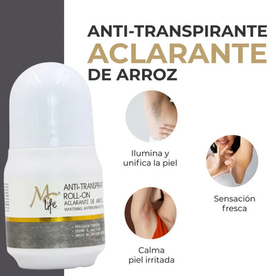 ROLL ON MC LIFE ACLARANTE DE ARROZ 50 ML.