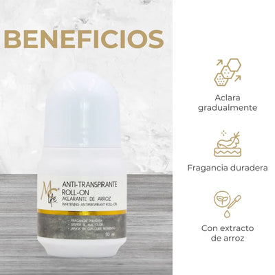 ROLL ON MC LIFE ACLARANTE DE ARROZ 50 ML.