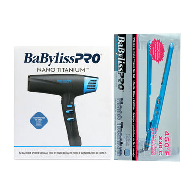 SECADORA BABYLISS ALTA VELO AZUL BNTB9100ES+PLANCHA