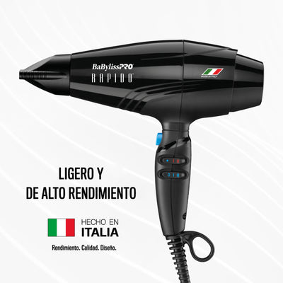 SECADORA BABYLISS RAPIDO NEGRA BAB7000C