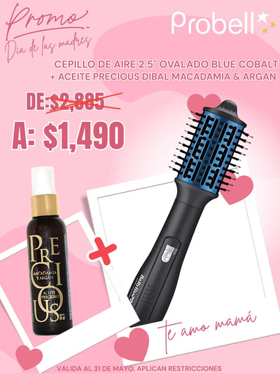CEPILLO DE AIRE BABYLISS 2.5 PULG OVALADO BLUE COBALT
