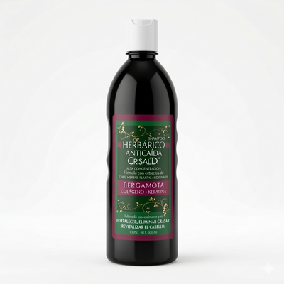 SHAMPOO CRISALDI HERBARICO ANTICAIDA C/BIOTINA 600ML