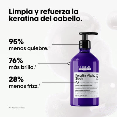 SHAMPOO LOREAL KERATIN ALPHA SLEEK 500ML