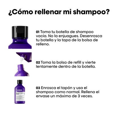 SHAMPOO LOREAL REFILL KERATIN ALPHA SLEEK 500ML