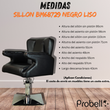 SILLON BM68729 NEGRO LISO