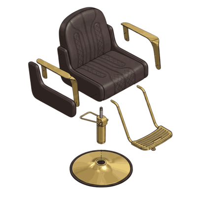 SILLON CORTE PROBELL CAFÉ/DORADO MOD 8225