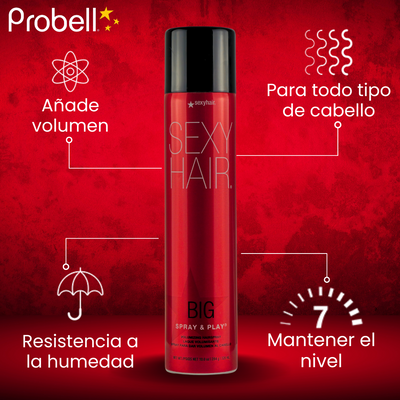 SPRAY PLAY SEXI HAIR VOLUMEN 328ML