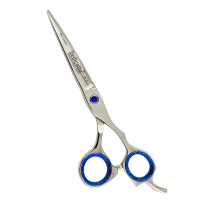 TIJERA CORTE DEDICATO CROMADA GOMA AZUL 6.5 PULG