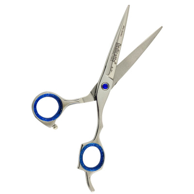 TIJERA CORTE DEDICATO CROMADA GOMA AZUL 6.5 PULG