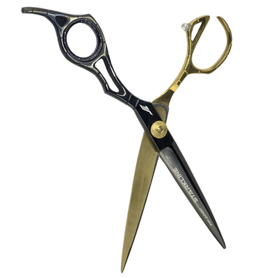 TIJERA CORTE NEGRA/DORADA 7 PULG STARLINE