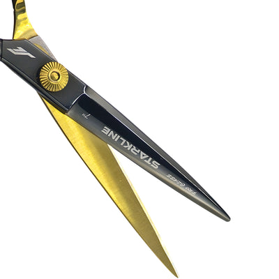 TIJERA CORTE NEGRA/DORADA 7 PULG STARLINE