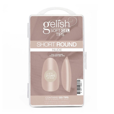 TIPS SOFT GEL SHORT ROUND NUDE C/120 1270016