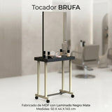 TOCADOR BRUFA T20-NM NEGRO MATE