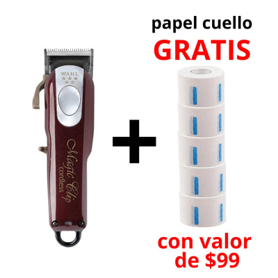 WAHL MAGIC CLIP CORDLESS 8148 + PAPEL BCO