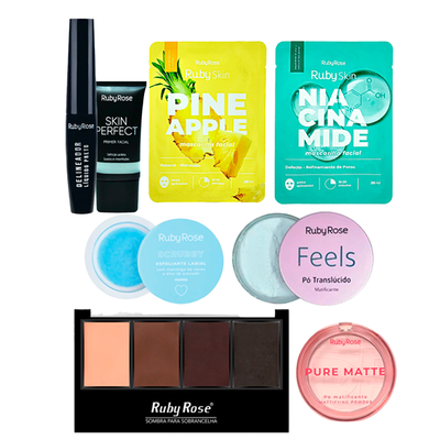 PROMO KIT RUBY ROSE BASICO MAKE UP C/8PZS