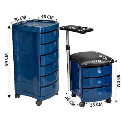 CARRITO AUX Y BANCO CERIOTTI AZUL