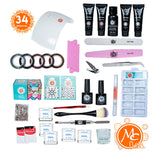 KIT FULL WISH MC NAILS KIT ACRILICO EN GEL 34 PZS