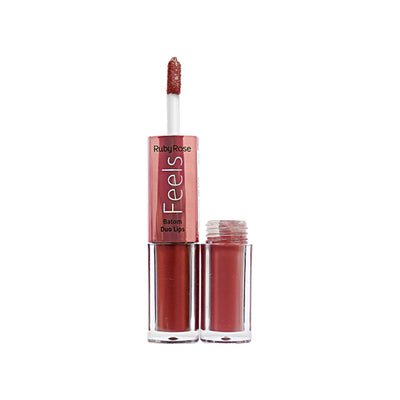 LABIAL LIQUIDO DUO METALIC+MATTE RUBY ROSE FEELS-366 HB-8225-1 6ML