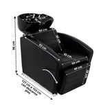 LAVABO CERAMICA S6171 NEGRO