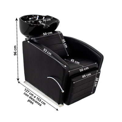 LAVABO CERAMICA S6171 NEGRO