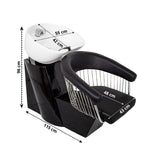 LAVABO CERAMICA S6254 NEGRO