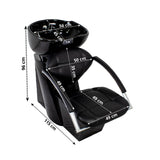 LAVABO CERAMICA S6260 NEGRO