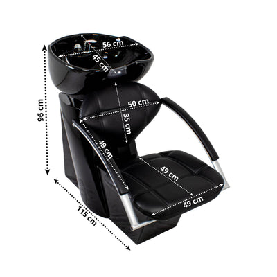 LAVABO CERAMICA S6260 NEGRO