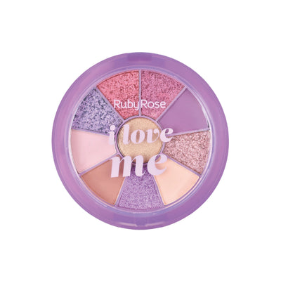 MINI PALETA DE SOM E ILUM RUBY ROSE 8-I LOVE ME HB-1075