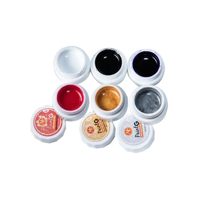 PAQUETE DE PINTURAS DE GAL MC NAILS PAINT G 6 PZS DE 7 ML C/U