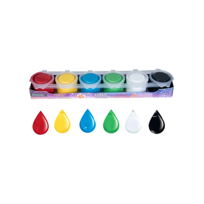 PINTURA ACRILICA MC NAILS ACRILIC PAINT C/6PZS 15ML