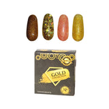 POLVO ACRILICO MC NAILS GOLDEN C/4PZS