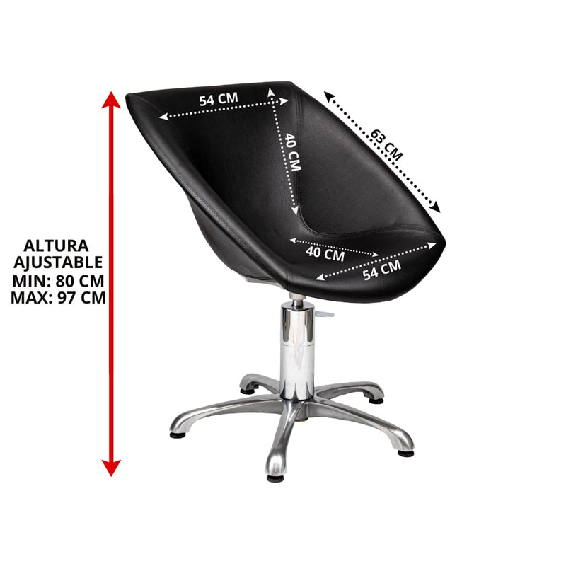 SILLON CERIOTTI GINEBRA ELEGANCE NEGRO