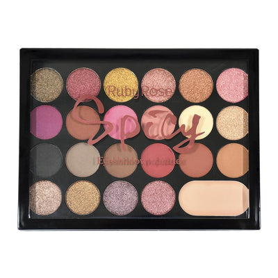 PROMO SOMBRAS RUBY ROSE PALETA SPICY HB-1001