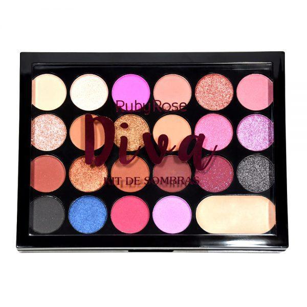 PROMO PALETA SOMBRA-OJOS RUBY ROSE DIVA HB-1005